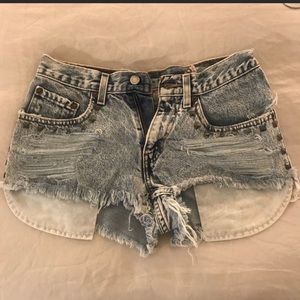 First of a Kind Levi Denim Shorts with Studs